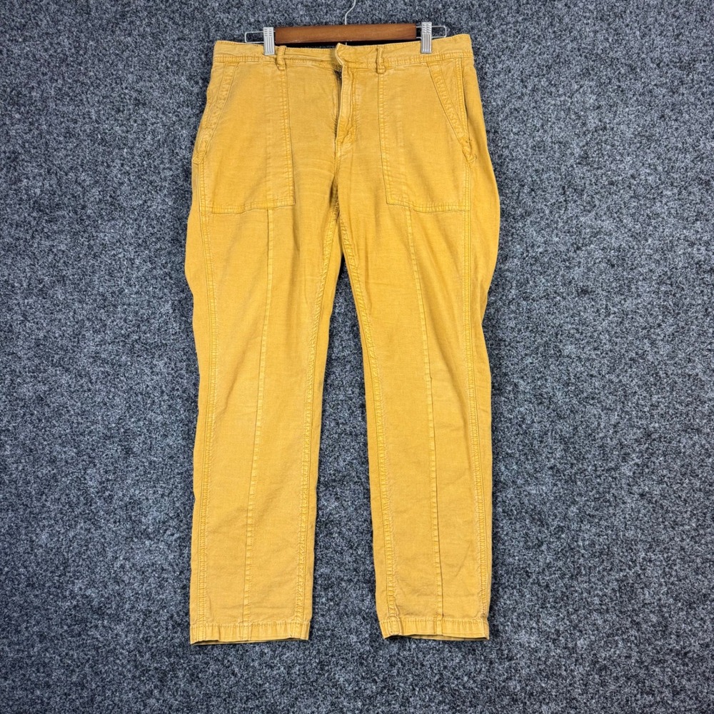 Anthropologie The Wanderer Mustard Yellow Corduroy Pants Women's Size 29‎